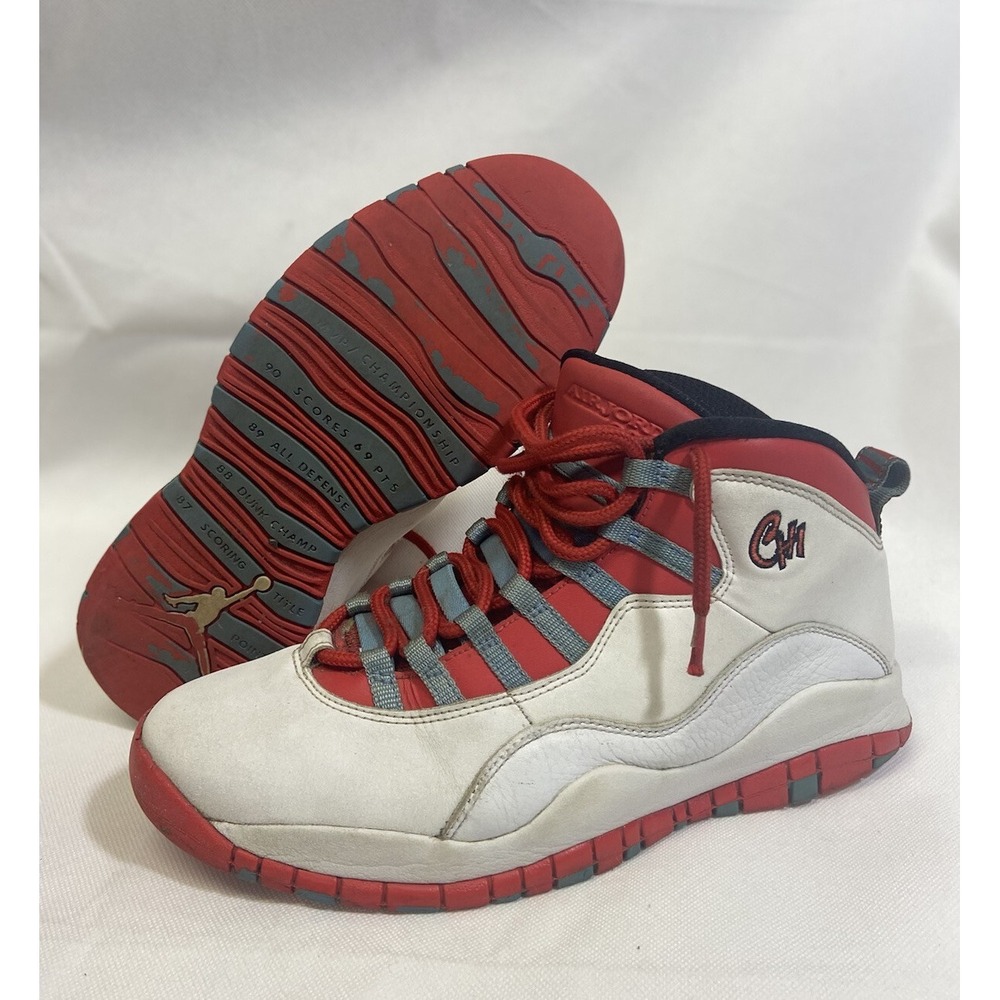 Air Jordan Retro 10 Chicago City Pack 2016 White Red Shoes Men's Sz 9 310805-114